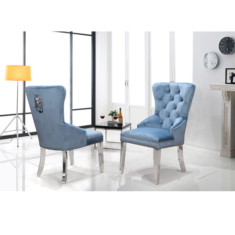 Modern Design Velvet Upholstered Dining Chair