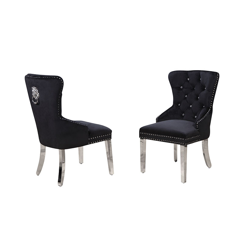 Modern Design Velvet Upholstered Dining Chair