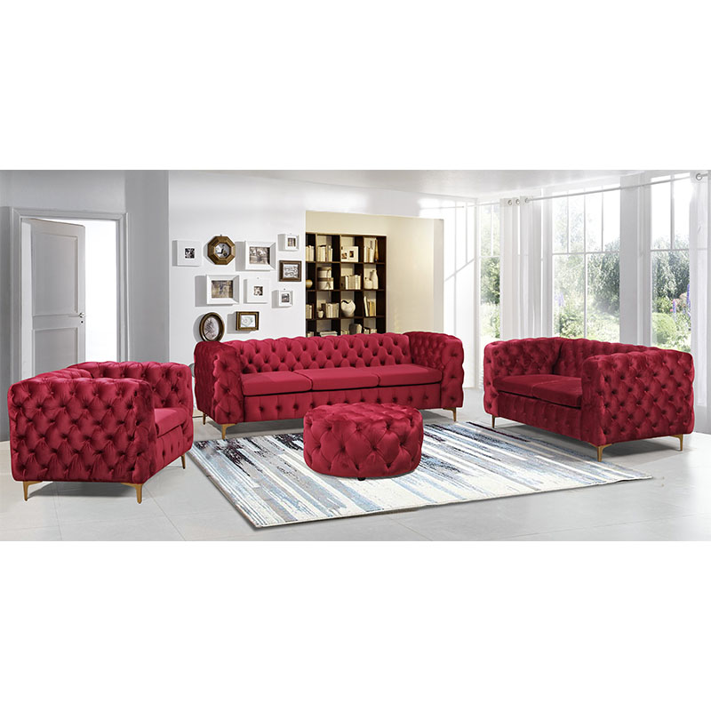 Luxury Modern Modular Living Room Sofa Velvet